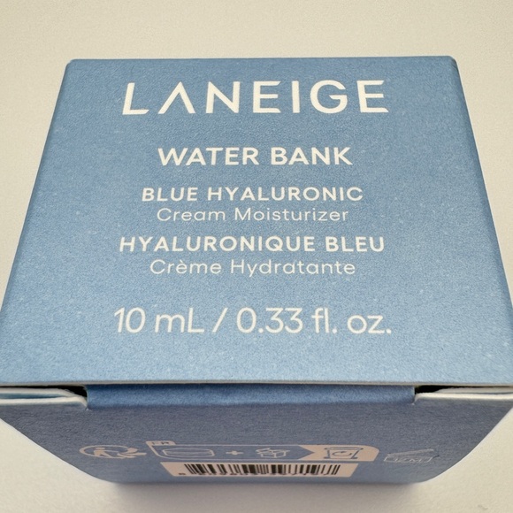Laneige Water Bank Blue Hyaluronic Cream Moisturizer Mini Travel Size .33 fl oz - Picture 5 of 6